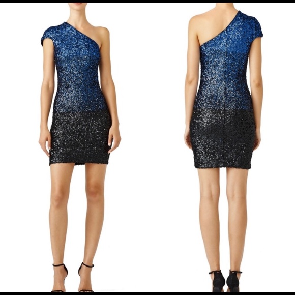 Dress the Population Debbie Ombré Sequin Dress Small - Picture 2 of 5